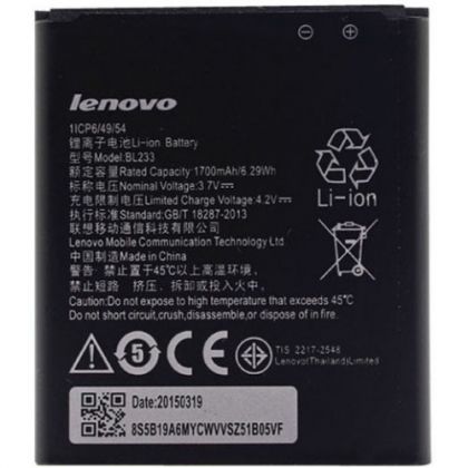 Батарея для Lenovo A1000m (BL233) / A3600, A3600D, A3800D, A2800D /Original PRC/ 12 мес. гарантии