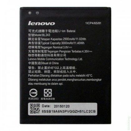 Батарея для Lenovo A7000, K3 Note, K50 (BL243) /Original PRC/ 12 мес. гарантии