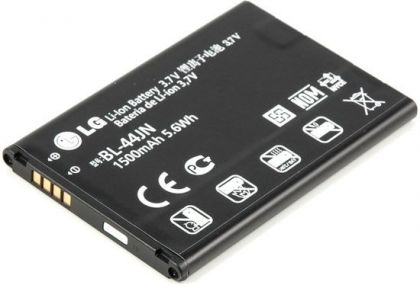 Батарея для LG BL-44JN - X135, X145, P970, L3, L5 /Original PRC/ 12 мес. гарантии, 1500 mAh
