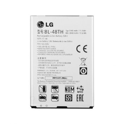 Батарея для LG E988, E980, E977, E940, F240 Optimus G Pro, D680, D686 G Pro Lite / BL-48TH(47TH) /Original PRC/ 12 мес. гарантии, 3040 mAh