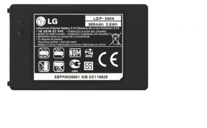 Батарея для LG KS660 (LGIP-340N) /Original PRC/ 12 мес. гарантии