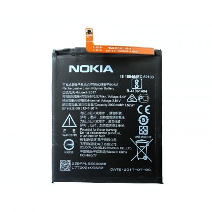 Батарея для Nokia 6 - HE316 / HE317 / HE335 (TA-1000, TA1021, TA-1025, TA-1033) /Original PRC/ 12 мес. гарантии