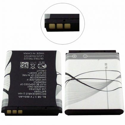 Батарея для Nokia BL-5B 3220/ 3230/ 5070/ 5140/ 5200/ 6020/ 6021/ 6060/ 6070/ 6080 /Original/ 12 мес. гарантии
