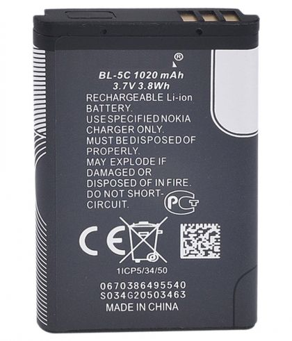 Батарея BL-5C для Nokia /Original PRC/ 12 мес. гарантии