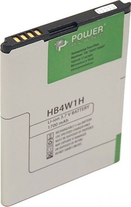 Батарея PowerPlant Huawei Ascend C8813, G510, G520, G525, H867G, U8686, U8685, U8951, W2, Y210, Y301, Y530 и др. (HB4W1H, HB4W1) 1700 mAh