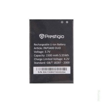 Батарея для Prestigio PAP3400 /Original PRC/ 12 мес. гарантии, 1500 mAh