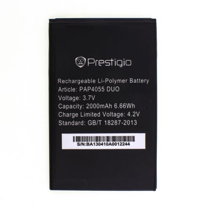 Батарея для Prestigio PAP4055 /Original PRC/ 12 мес. гарантии 2500 mAh