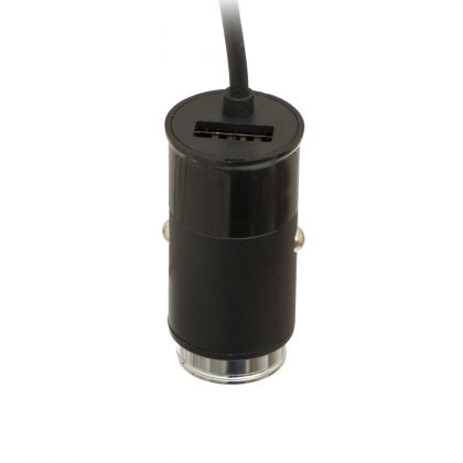 Автомобильное ЗУ Hoco Z17 + USB Cable Type-C Black (2.4A)