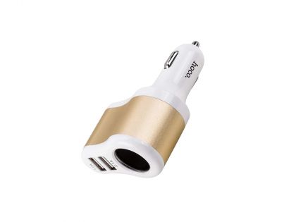 Автомобильное ЗУ Hoco UC206 2USB White (3.1A)