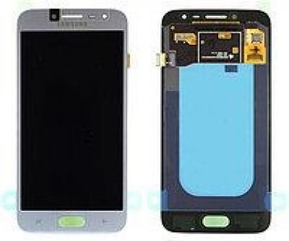 Дисплей (LCD) Samsung GH97-21339B J250 Galaxy J2 (2018) с сенсором серебристый сервисный