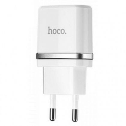 Зарядное устройство Hoco C11 White 1USB  + USB Cable iPhone Lightning (1A)