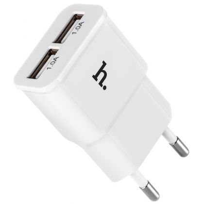 Зарядное устройство Hoco UH202 Smart 2USB  White (2.1A)