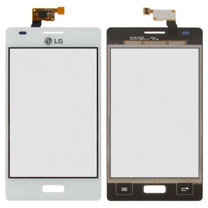 Тачскрин LG E610/E612/Optimus L5/ with front panel white