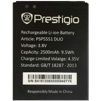 Батарея для Prestigio PSP5551 Grace S5 2500 mAh /Original PRC/ 12 мес. гарантии