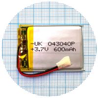 Батарея универсальный 043040Р 42 x 30 x 4 600 mAh 3.7V,