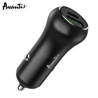 Автомобильное ЗУ Avantis A918PD 38W (PD20W + QC3.0) Black