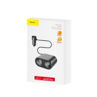 Автомобильное ЗУ Baseus 2 USB / Two Cigarette Lighter CRDYQ-01 Black