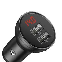 Автомобильное ЗУ Baseus Digital Display CCBX-0G 2.4A Black-Gray