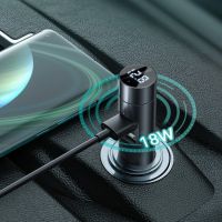 Автомобильное ЗУ Baseus Energy Column Bluetooth FM Launcher 3,1A 2USB CCNLZ-0G Gray