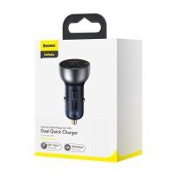 Автомобильное ЗУ Baseus Particular Digital Display PPS Dual Quick Charger 65W USB + Type-C CCKX-C0 Стальной