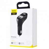 Автомобильное ЗУ Baseus Streamer F40 Bluetooth FM Launcher 15W 2USB CCF40-01 Black