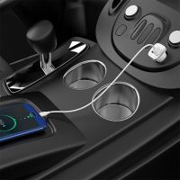 Автомобильное ЗУ Borofone BZ12 2.4A 2 USB + Кабель USB to Type-C White