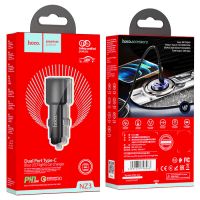 Автомобильное ЗУ Hoco NZ3 Dual Port PD QC3.0 40W Black