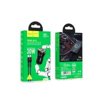 Автомобильное ЗУ Hoco NZ5 Smooth road PD 30W+QC3.0 Type-C to Type-C Black