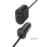 Автомобильное ЗУ Hoco Z35 PD3.0 Black