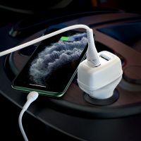 Автомобильное ЗУ Hoco Z36 Lightning 2USB White