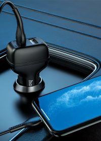 Автомобильное ЗУ Hoco Z36 Micro 2USB Black