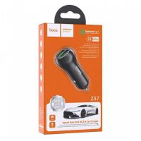Автомобильное ЗУ Hoco Z37 Dual QC3.0 Black