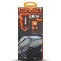 Автомобильное ЗУ Moxom MX-VC03 2.4A 2USB + Cable microUSB Black