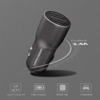 Автомобильное ЗУ Remax RCC-221 Retour 3.0A 2USB Quick Charge dark grey