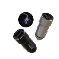 Автомобильное ЗУ Remax RCC 220 2 USB 2.4A Стальной
