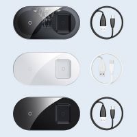 Беспроводное ЗУ Baseus Simple 2in1 Pro Edition For Phones+Pod 15W WXJK-C 3.0A Прозрачный