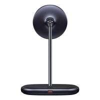Беспроводное ЗУ Baseus Swan 2in1 Magnetic Bracket 20W WXSW-C 3.0A Black