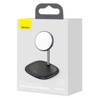 Беспроводное ЗУ Baseus Swan 2in1 Magnetic Bracket 20W WXSW-C 3.0A Black