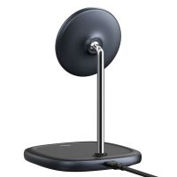 Беспроводное ЗУ Baseus Swan Magnetic Desktop Bracket 15W WXSW 2.0A Black