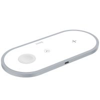 Беспроводное ЗУ Hoco CW24 3 in 1 Fast Charger 15W White