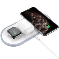 Беспроводное ЗУ Hoco CW24 3 in 1 Fast Charger 15W White