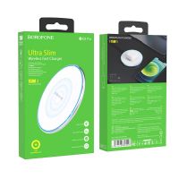 Беспроводное зарядное устройство Borofone BQ3 Pro 15W серебристое