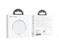 Беспроводное зарядное устройство Hoco CW30 Pro 15W магнитное серебристое