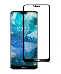 Защитное стекло Full screen PowerPlant для Nokia 7.1, Black