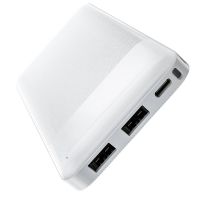 Повербанк Hoco J72 Easy travel (10000 mAh / Out: 2USB 5V/2A / In: Type-C, micro-USB 5V/2A ) с LED индикатором, Белый Повербанк Hoco J72 Easy travel (10000 mAh / Out: 2USB 5V/2A / In: Type-C, micro-USB 5V/2A ) с LED индикатором, Белый
