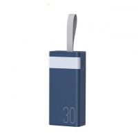 Повербанк Remax RPP-320 (30000mAh / Out: 2xUSB-A 22.5W QC3.0, Type-C PD 20W / In: micro-USB, Type-C 20W ) с LED Дисплеем и фонариком, Темно-синий