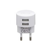 Сетевое Зарядное Устройство Borofone BA23A 2USB 2.4A Белый