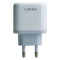 Сетевое Зарядное Устройство LDNIO A2526C PD/QC 45W Белый