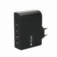 Зарядное устройство PowerPlant W-660 4xUSB: 220V, 6.8A