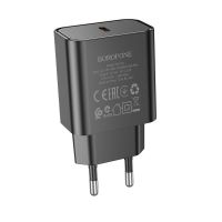 Сетевое зарядное устройство Borofone BA71A, Out: Type-C PD 20W черное